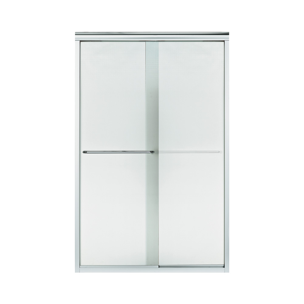 Finesse 47-1/4x70-5/16" Shower Door Silver & Lake Mist Glass
