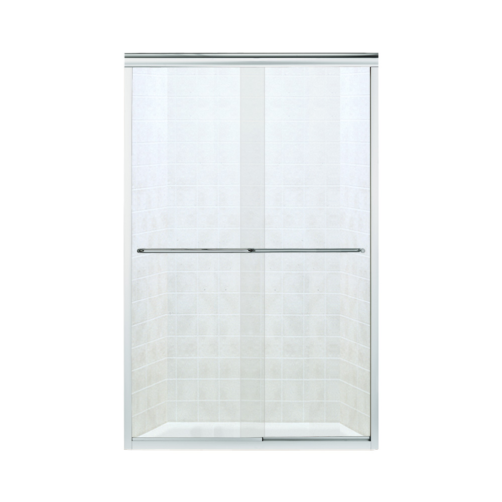 Finesse 47-5/8x70-1/16" Shower Door in Silver & Clear Glass