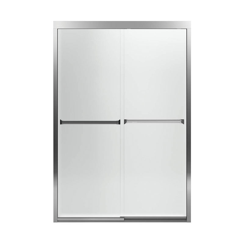 Meritor 47-5/8x69-11/16" Shower Door, Silver & Frosted Glass