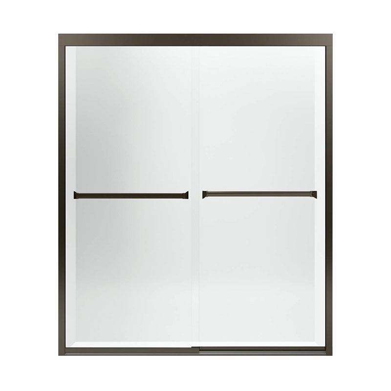 Meritor 59-3/8x69-11/16" Shower Door in Bronze & Clear Glass