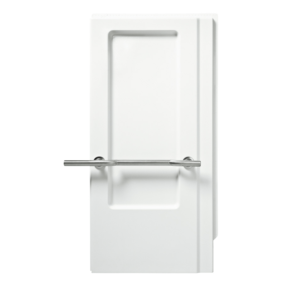 OC-S-63-ADA End Wall Set 39-3/8x72" White With Grab Bars