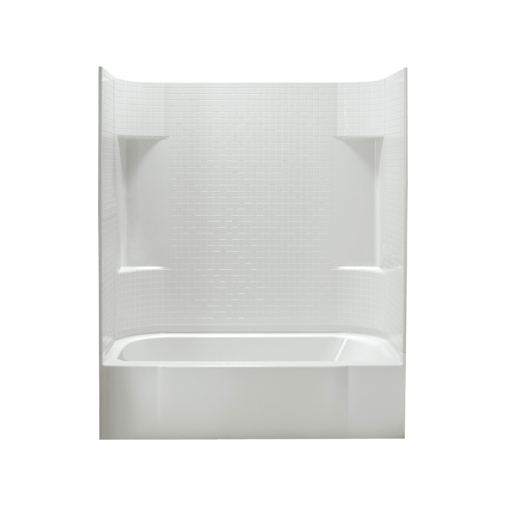 Sterling Accord Tile Tub & Shower 60x30x72" White Left Hand Drain