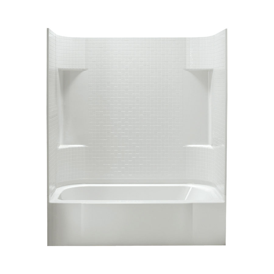 Sterling Accord Tile Tub & Shower 60x30x74-1/4" White Left Hand Drain