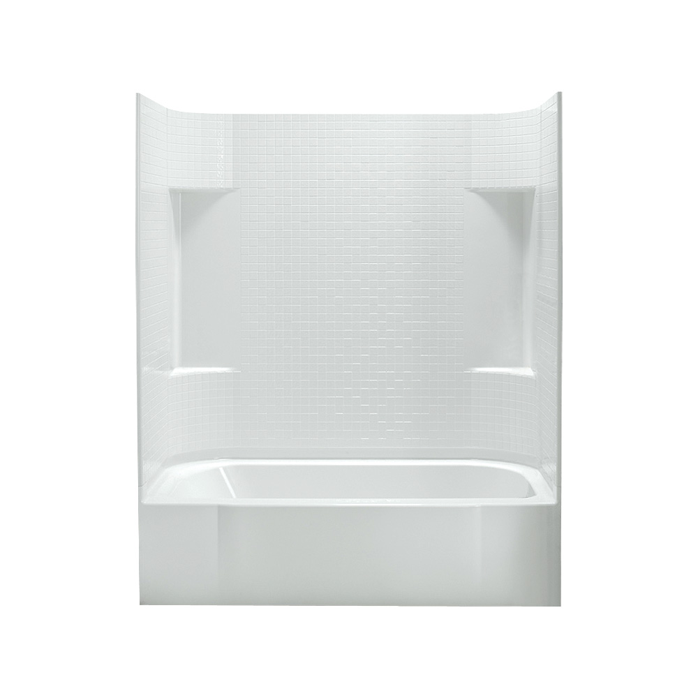 Sterling Accord Tile Tub & Shower 60x30x72" White Right Hand Drain