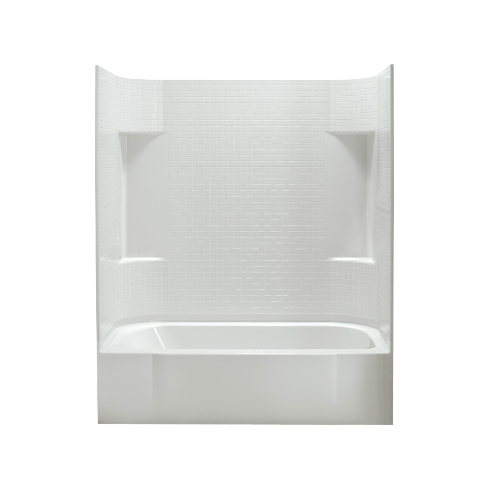 Sterling Accord Tile Tub & Shower 60x30x74-1/4 White Right Hand Drain