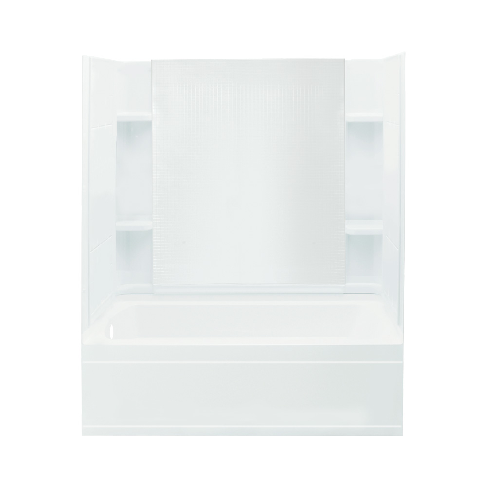 Sterling Accord Tile Tub & Shower 60x32x74-1/4" White Left Hand Drain