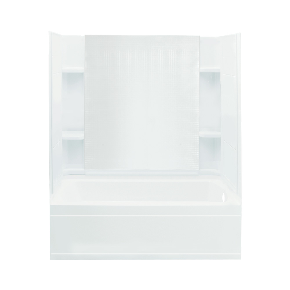 Sterling Accord Tile Tub & Shower 60x32x74-1/4" White Right Hand Drain