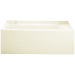 Accord 60x32x18" Vikrell Bathtub w/Left Drain in Biscuit