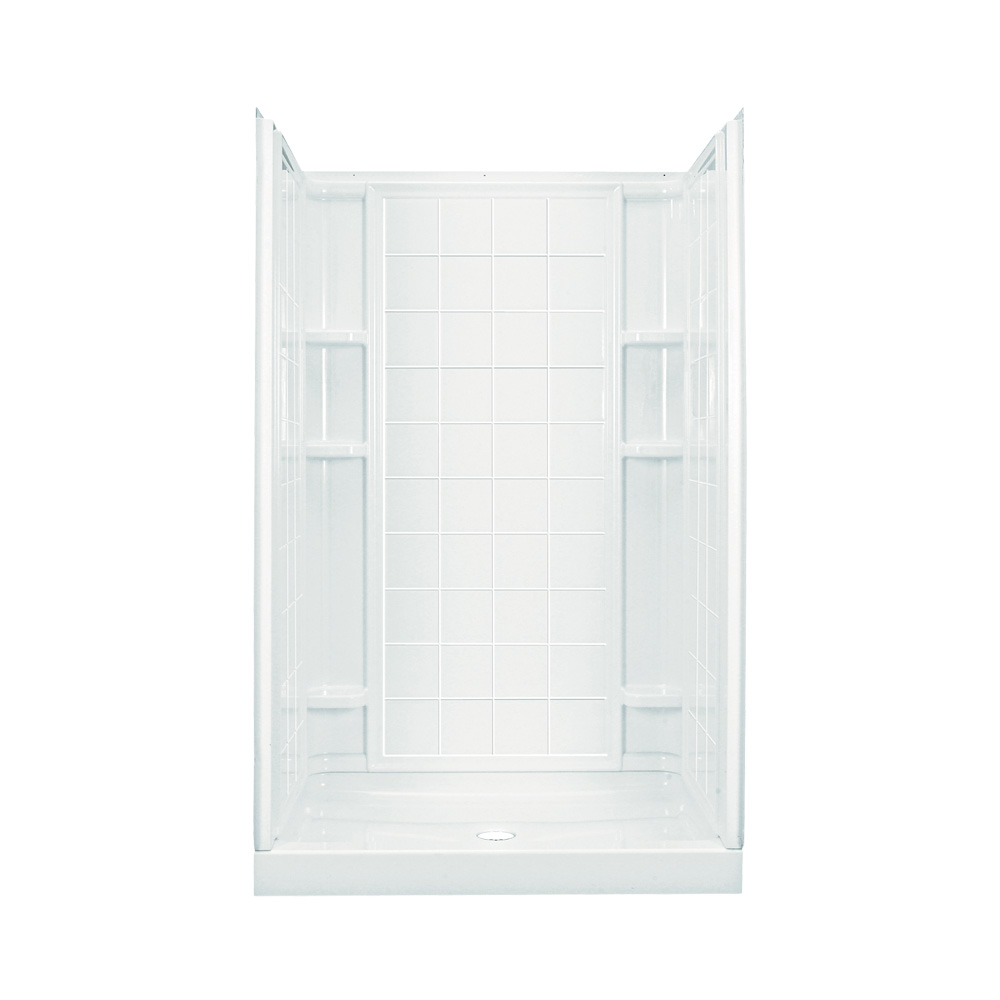 Ensemble Shower Kit 48x34x75-3/4" White