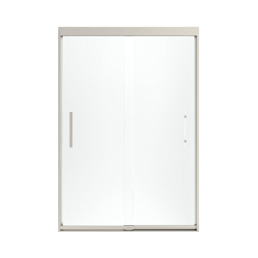 Finesse 47-5/8x70-1/16" Shower Door, Nickel & Frosted Glass