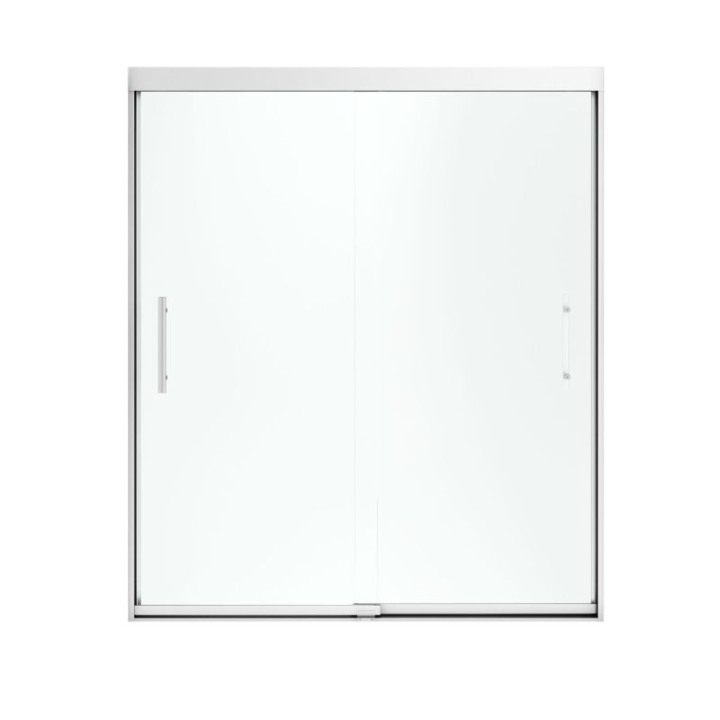 Finesse 59-5/8x70-1/16" Shower Door, Silver & Frosted Glass