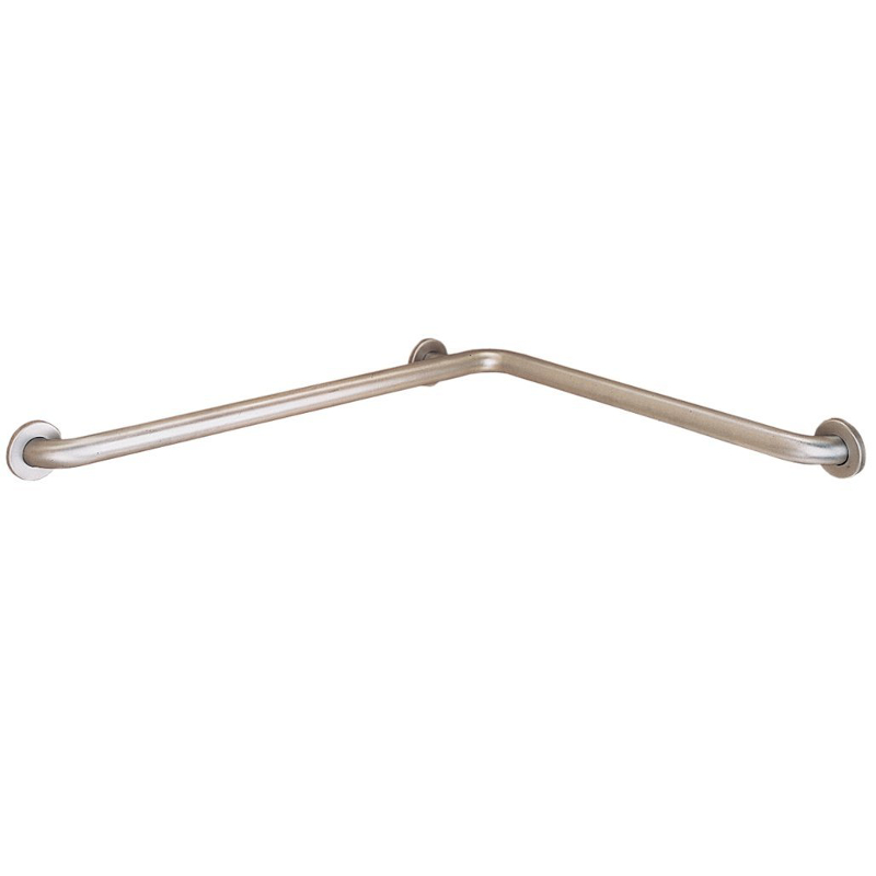 Barrier Free 24x48" L-Shaped Grab Bar Stainless Steel