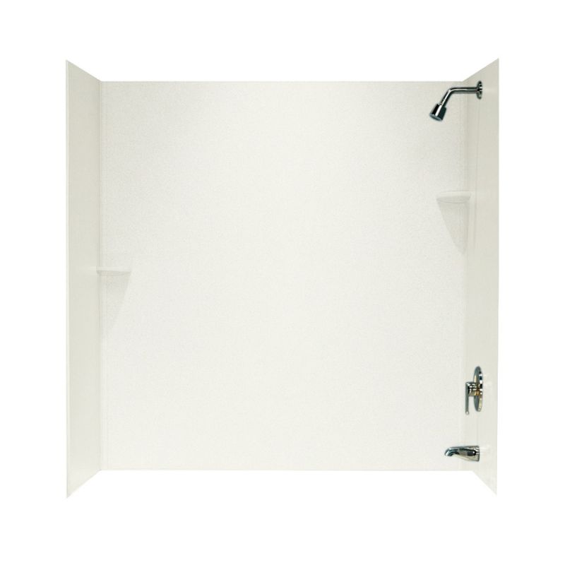 Smooth 3-Panel Tub Wall Kit 60x30x60" in Bisque