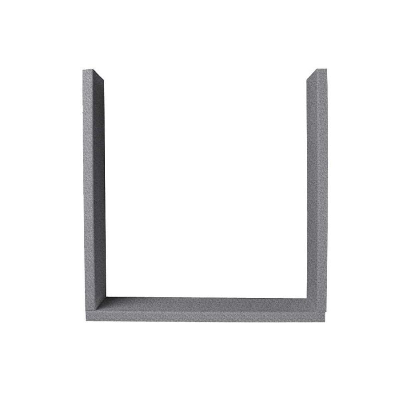 Swanstone Window Trim Kit 36x10x36" in Gray Granite