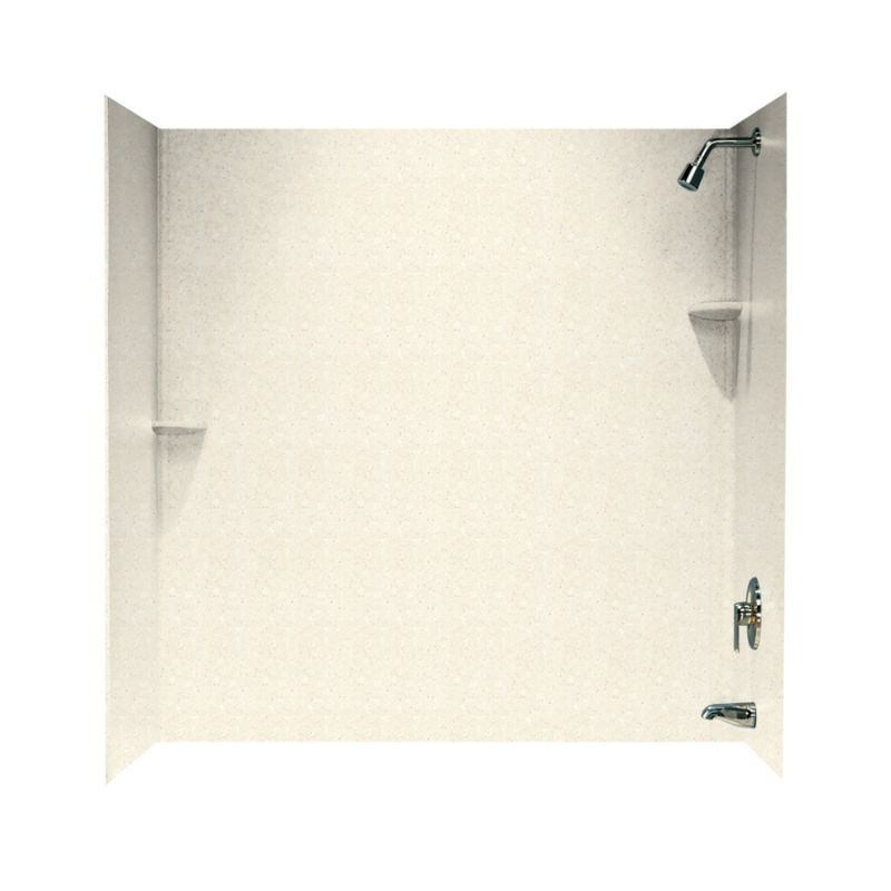 Smooth 3-Panel Tub Wall Kit 60x30x60" in Pebble