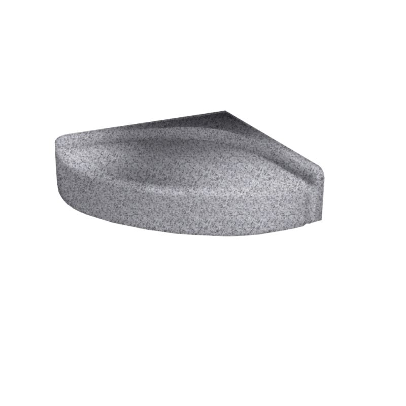 Corner Shower Seat 16-5/16x16-5/16x4" in Gray Granite