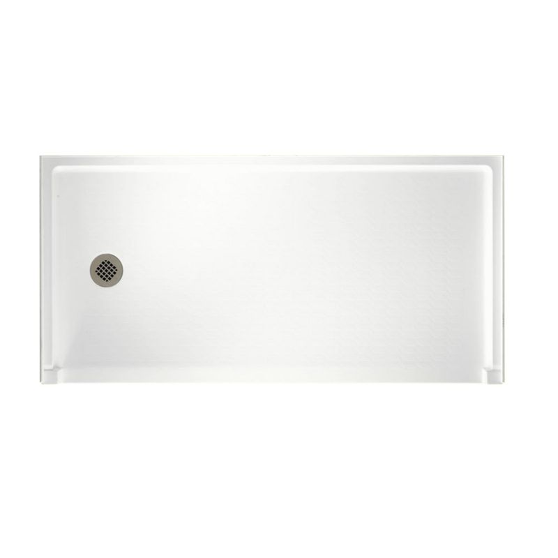 Barrier Free 60x30" Shower Pan w/LH Drain in White