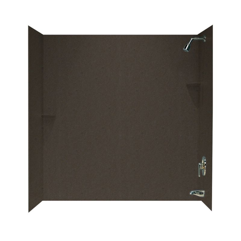 Smooth 3-Panel Tub Wall Kit 60x30x60" in Canyon