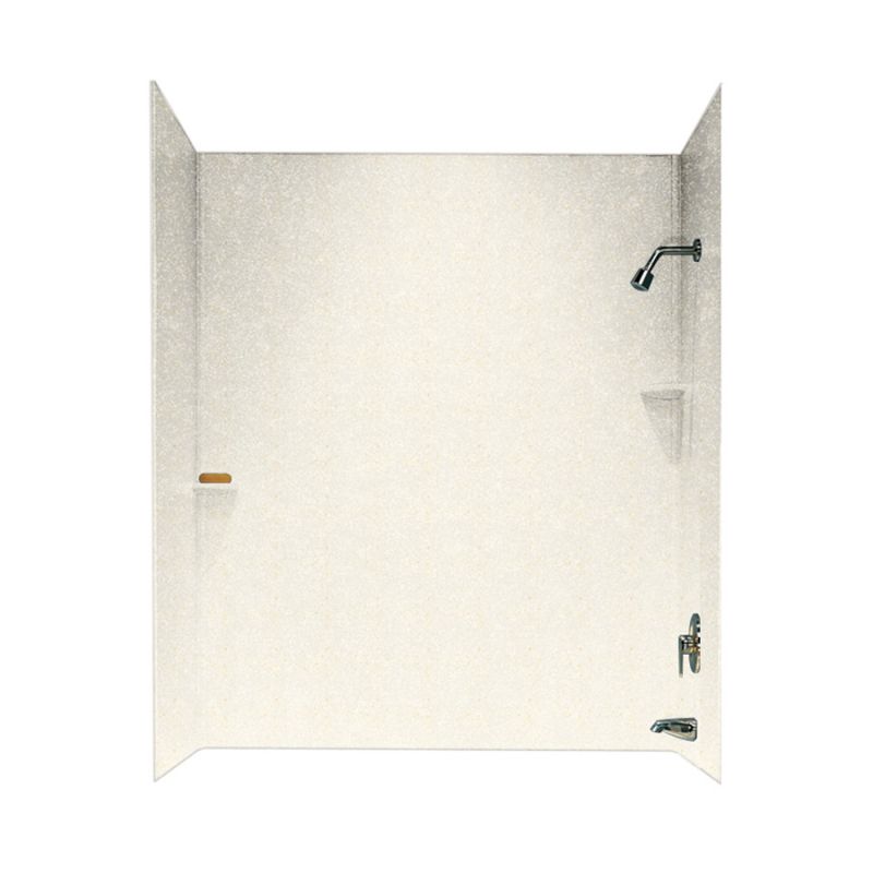 Smooth 3-Panel Tub Wall Kit 60x30x60" in Baby's Breath