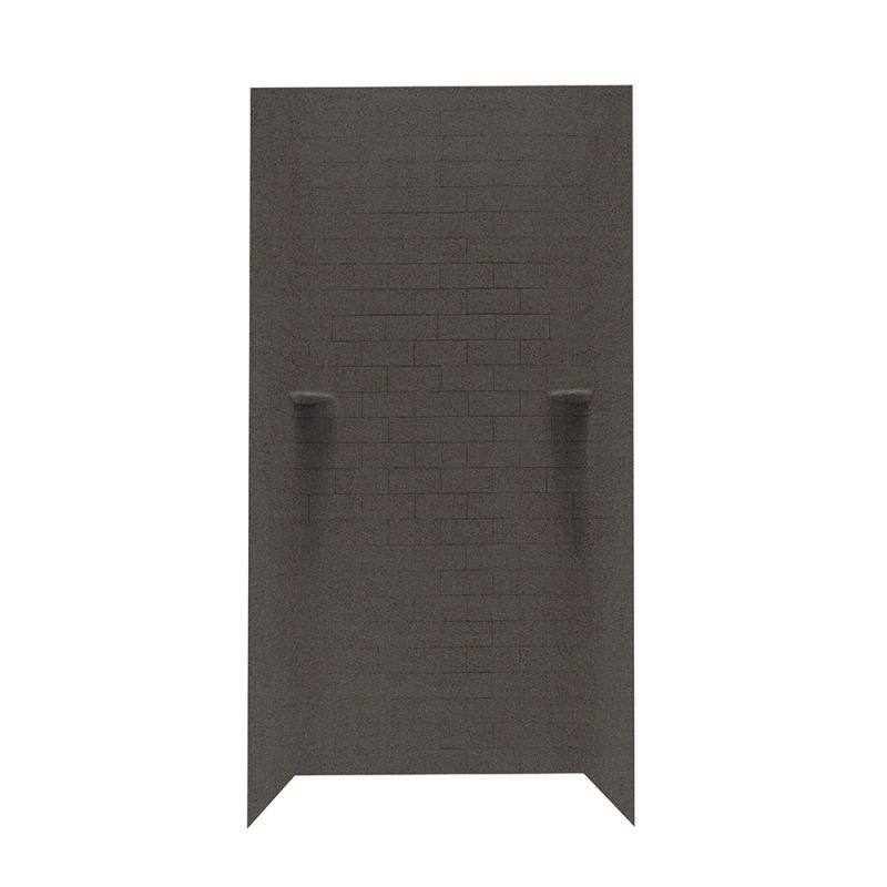 Classic Subway Tile Shower Wall Kit 36x36x96" in Canyon