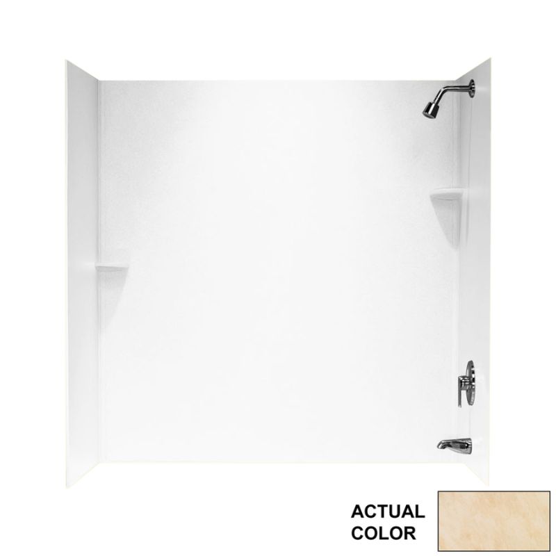 Smooth 3-Panel Tub Wall Kit 60x30x60" in Golden Steppe