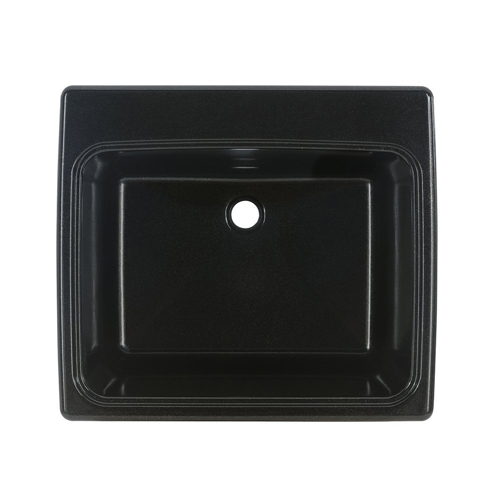 Single Bowl 25x22x13-9/16" Large Utility Sink in Midnight