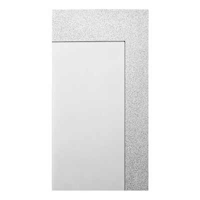 Swanstone 96" High Shower Wall Panel Trim Kit in Bright White