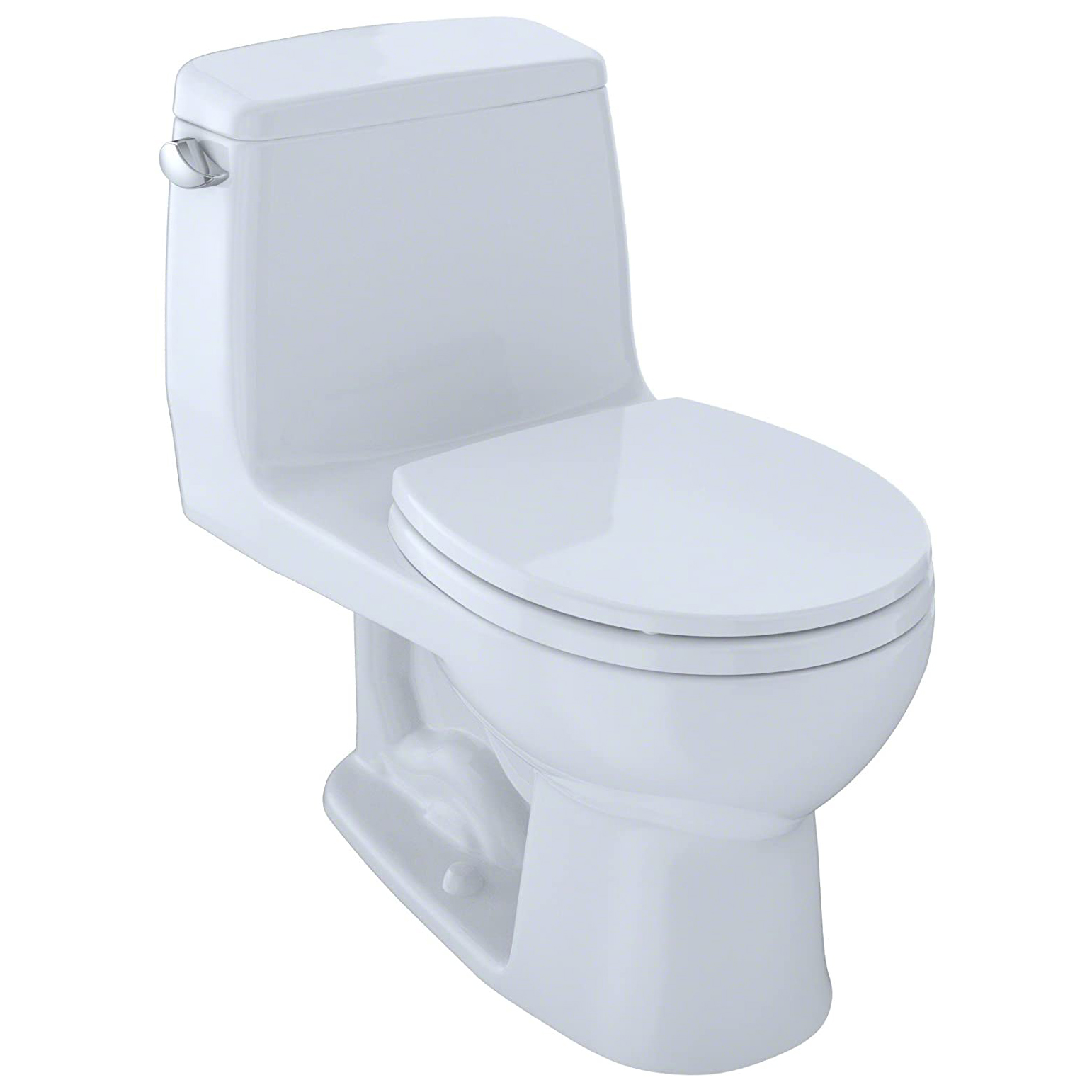 Ultramax 1-pc Round Front Toilet w/Seat in Cotton White 1.6 gpf