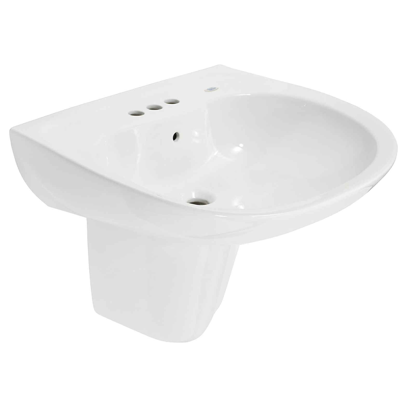 Prominence 26x21"Wall Mount Lav Sink in Cotton White w/8" Fct Holes