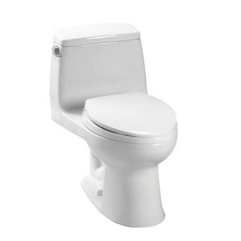 Eco UltraMax 1-Piece Elongated Toilet w/Seat Cotton