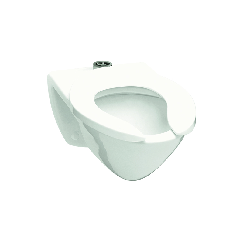 Commercial Flushometer Wall Hung Toilet in Cotton White