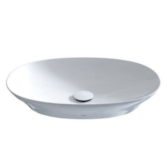 Kiwami 23x16" Oval Vessel Lav Sink in Cotton White