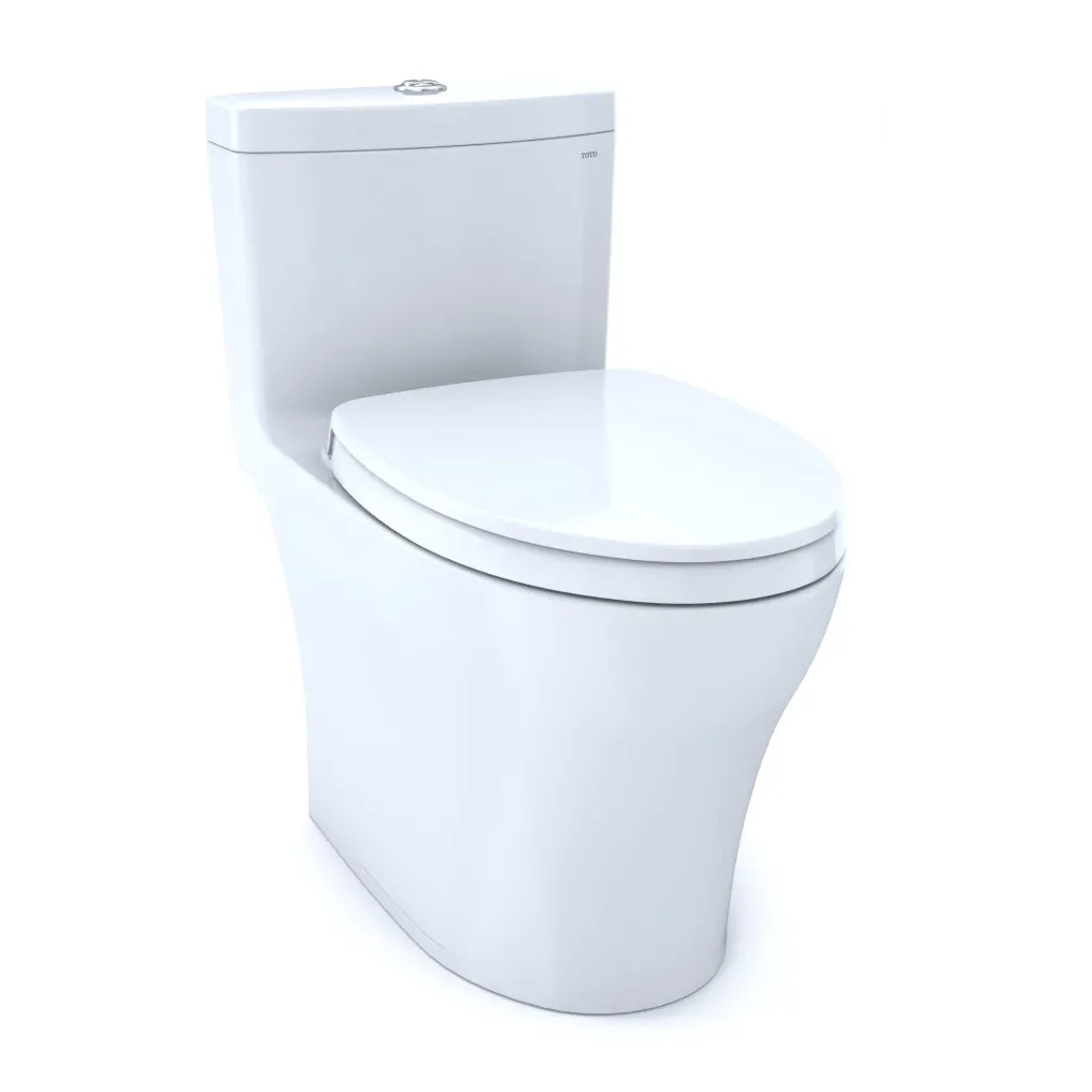 Aquia IV 1G 1-pc Elongated Toilet w/Seat in Cotton White