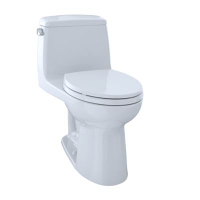 Ultramax 1-pc Elongated Toilet w/Seat in Cotton White 1.6 gpf