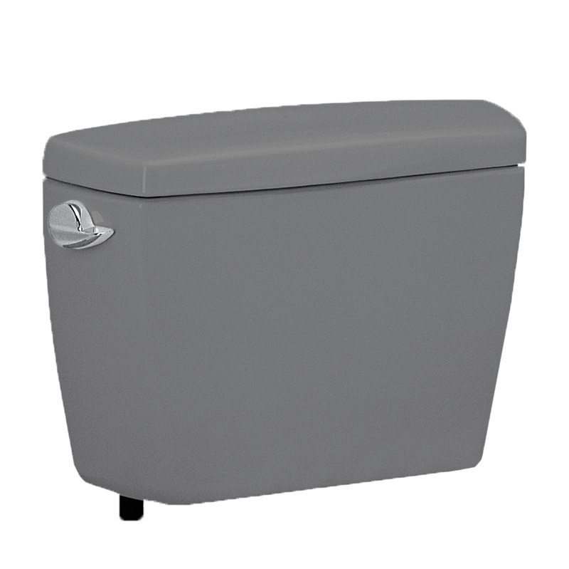 Drake Toilet Tank Only w/Left-Hand Trip Lever Gray