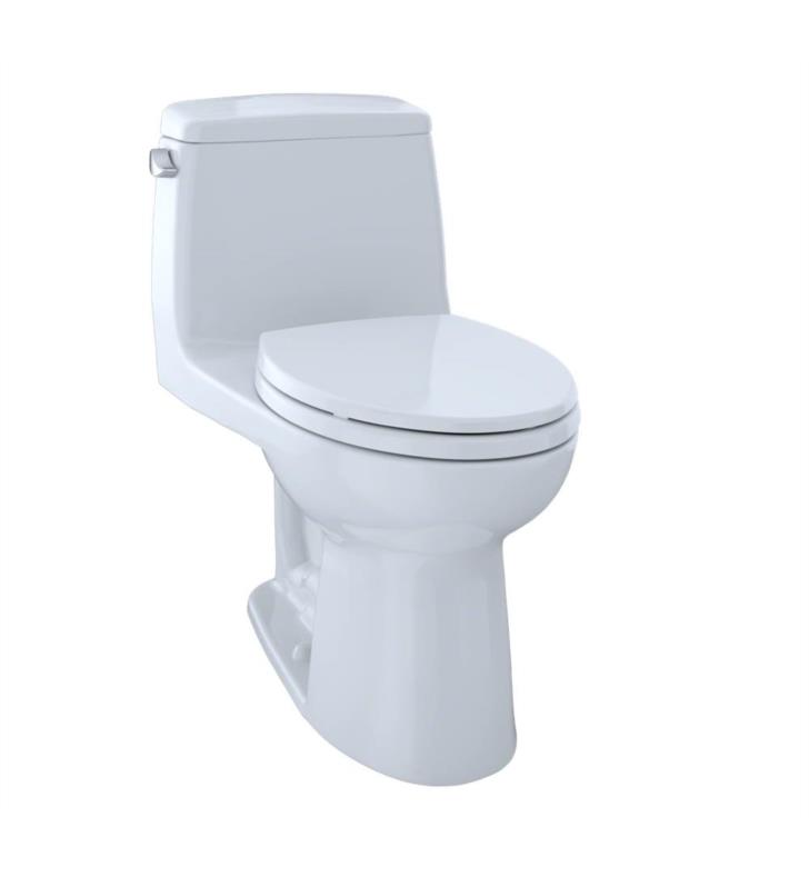 Ultamite 1-pc Elongated Toilet w/Seat in Cotton White 1.6 gpf