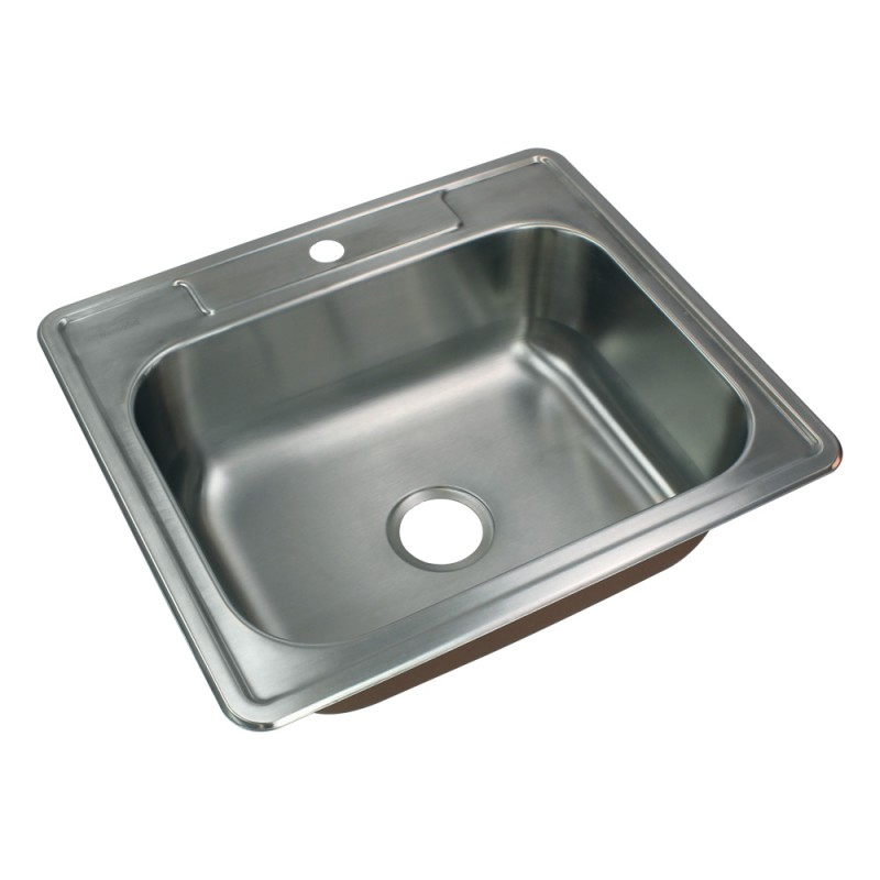 Classic 25x22-1/64x8" Stainless Steel Kitchen Sink w/1 Hole