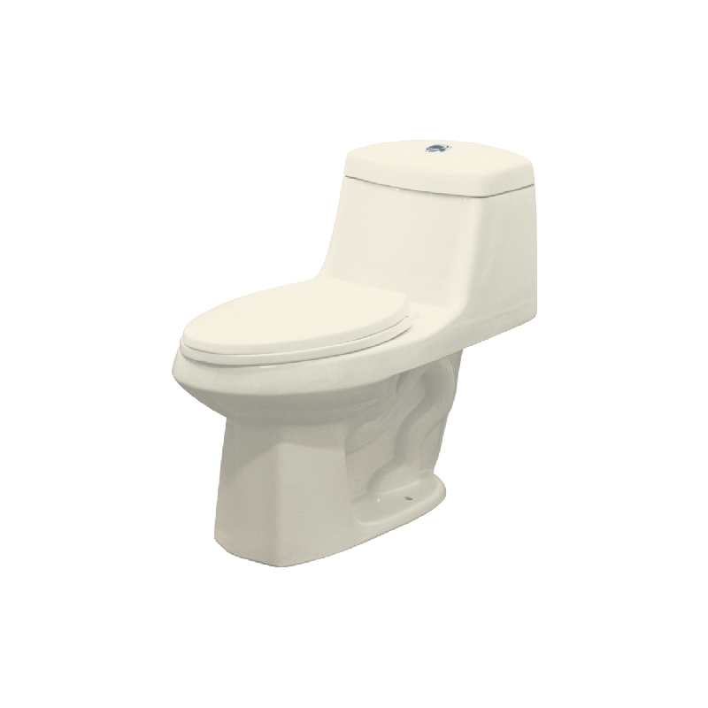 Jackson 1-pc Elongated Toilet Less Seat Dual Flush, Biscuit