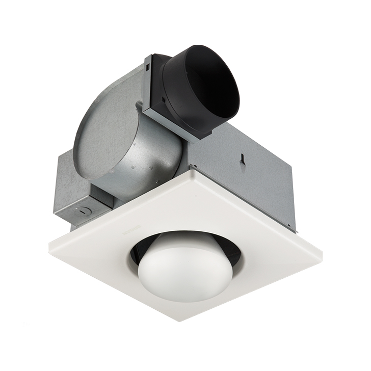 Infrared Bulb Heater w/Fan 1 Bulb White