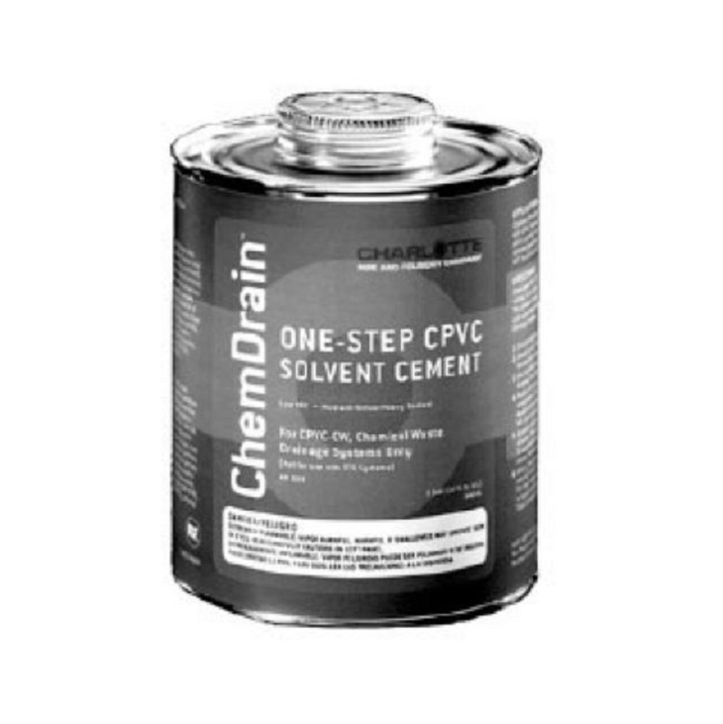 Cement 1 Qt Solvent One-Step AW-1C Low-Voc ChemDrain for CPVC
