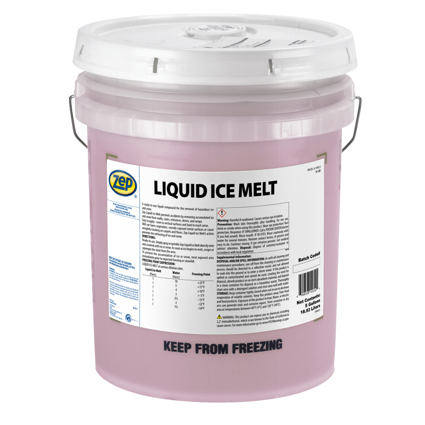 Liquid Ice Melt Ice Melting Compound 5 Gallon Pail