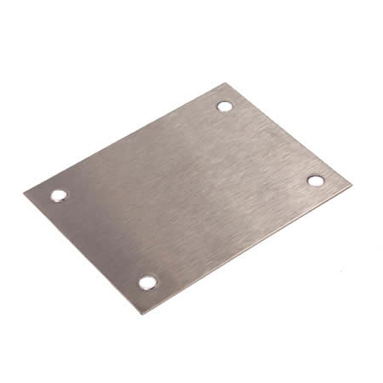 3x4" Cover Plate with 4 Screws in Stainless Steel