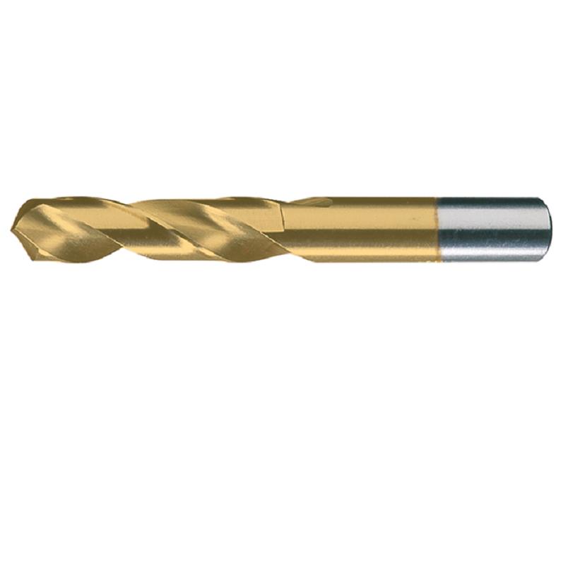 General Purpose Screw Machine Length Drill 3/8" HSS TiN 