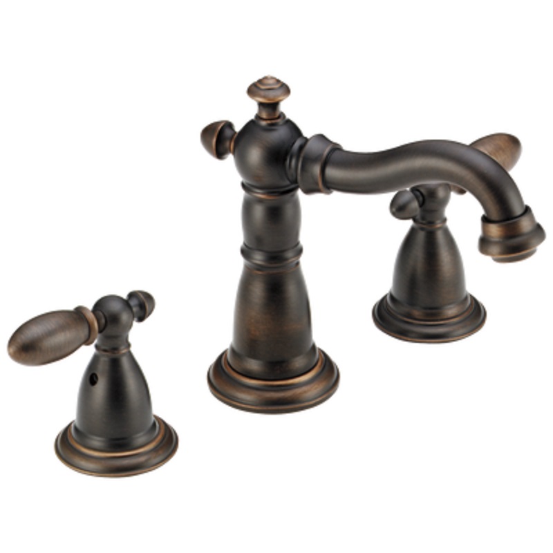Victorian Widespread Bathroom Faucet In Bronze