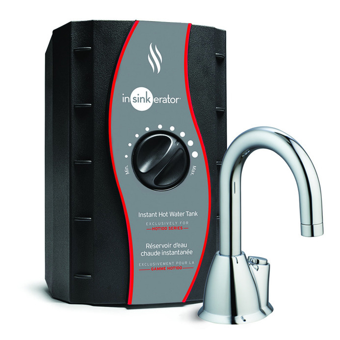 Invite Hot Water Dispenser w/Push Button Activation in Chrome