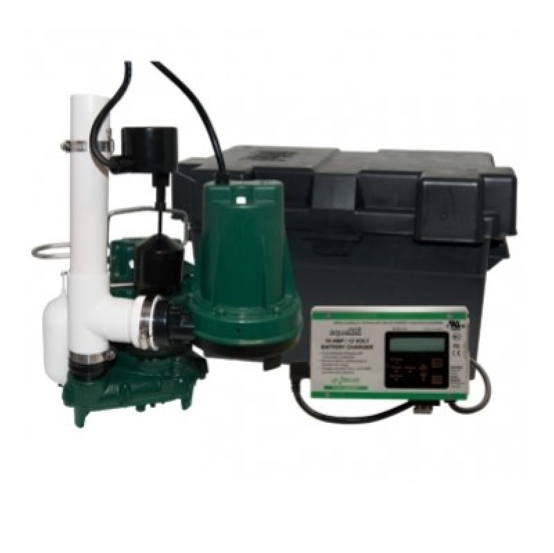 Aquanot Battery Backup Sump Pump System 1800 GPH @ 10'