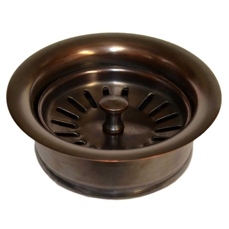 3-1/2" Disposal Basket Strainer in Solid Copper