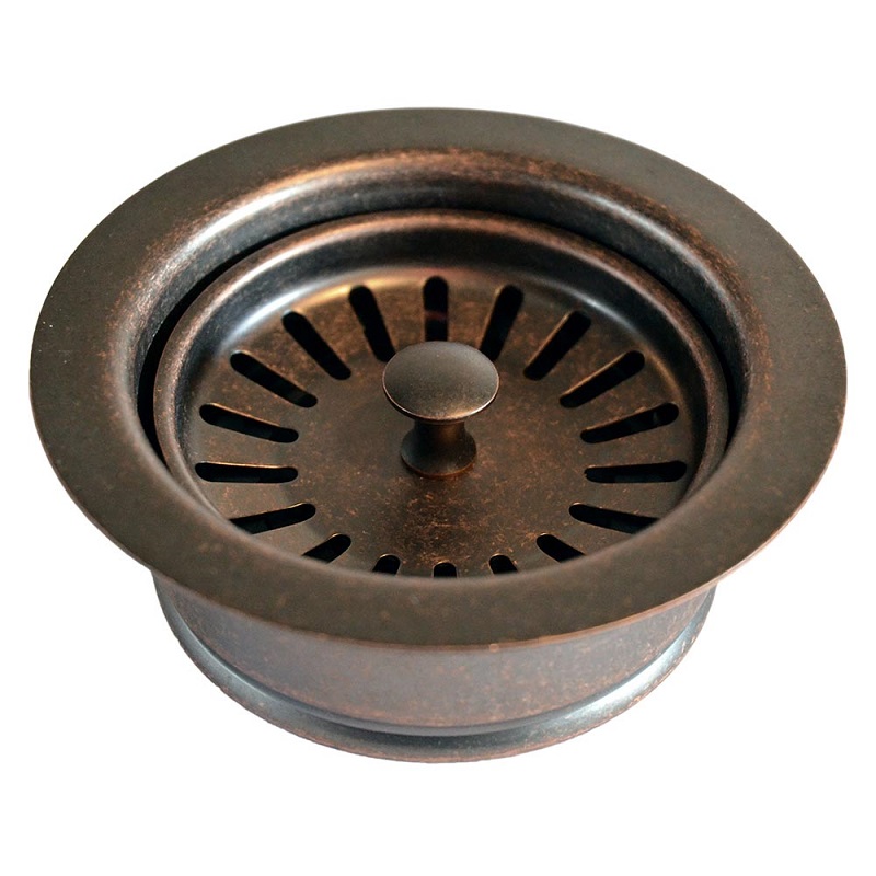 3-1/2" Disposal Basket Strainer in Weathered Copper