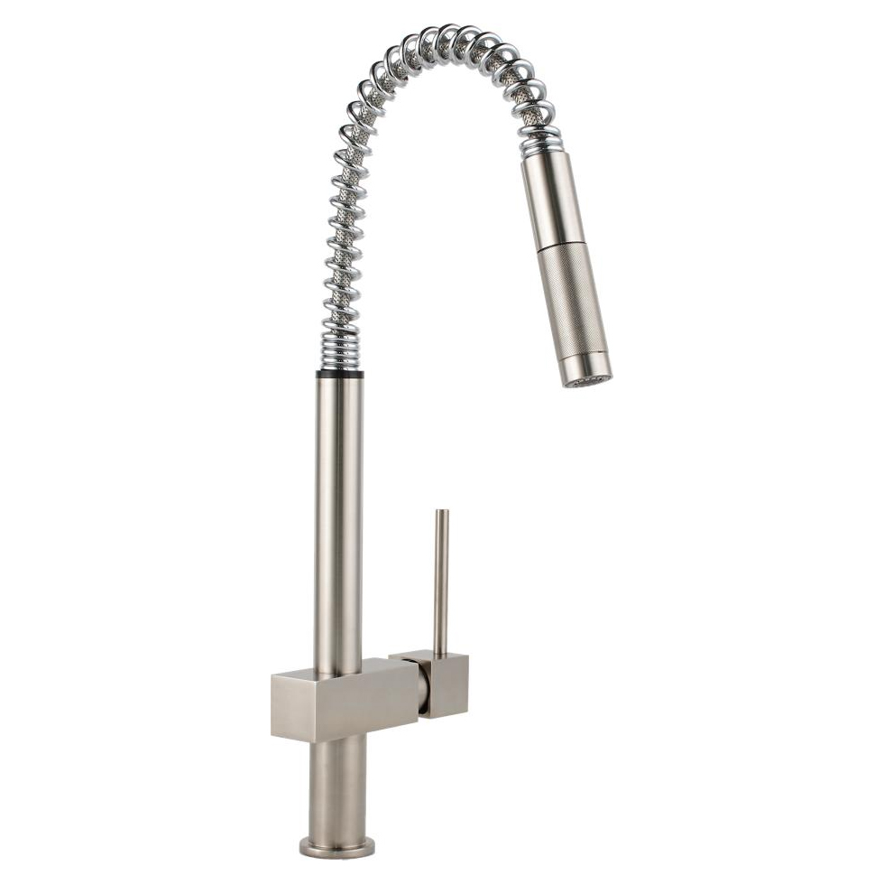 Avado Single Handle Pull-Down Spray Kitchen Faucet w/Semi-Professional Spout Brushed Nickel