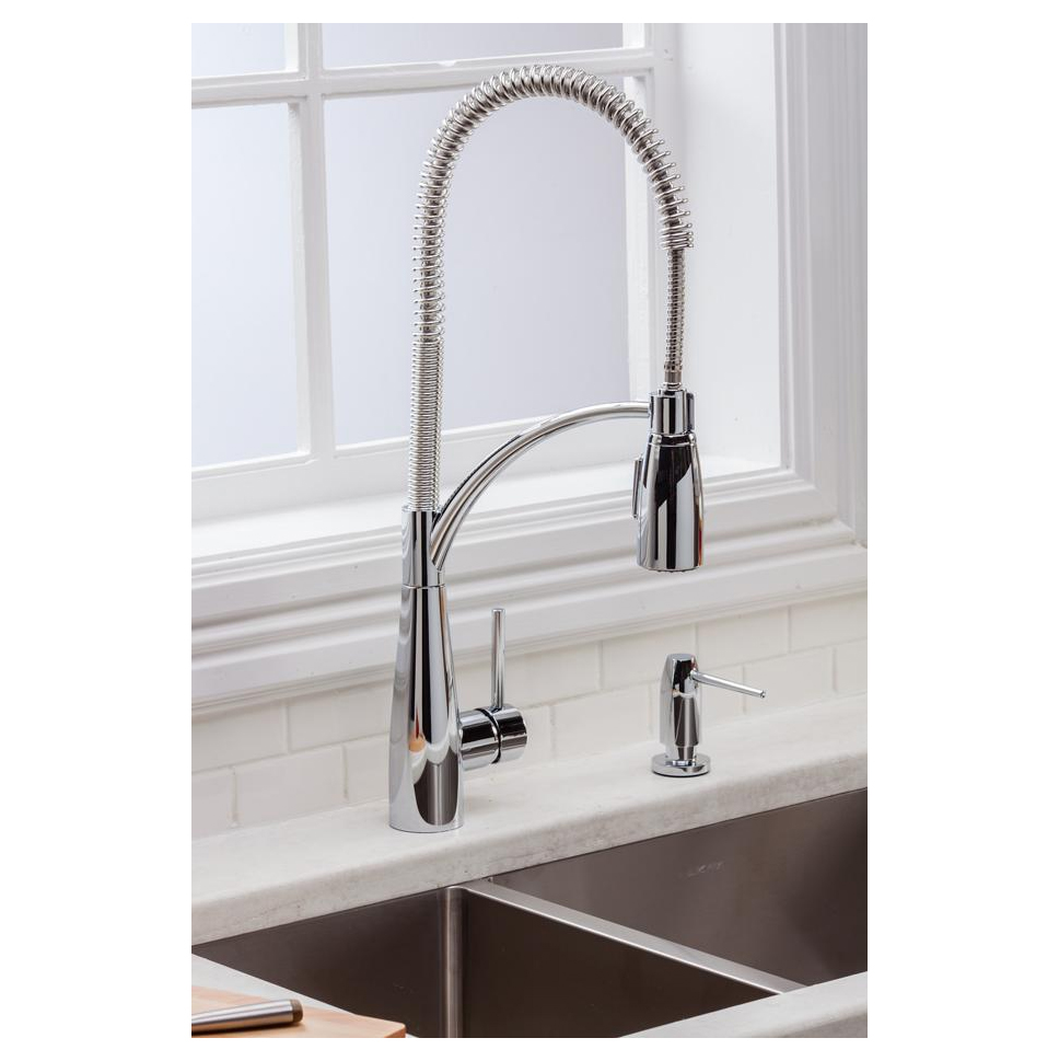 Avado Single Handle Pull-Out Spray Kitchen Faucet w/Semi-Professional Spout Chrome